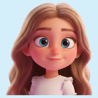 Boneca de desenho animado criada a partir da foto de uma criança real